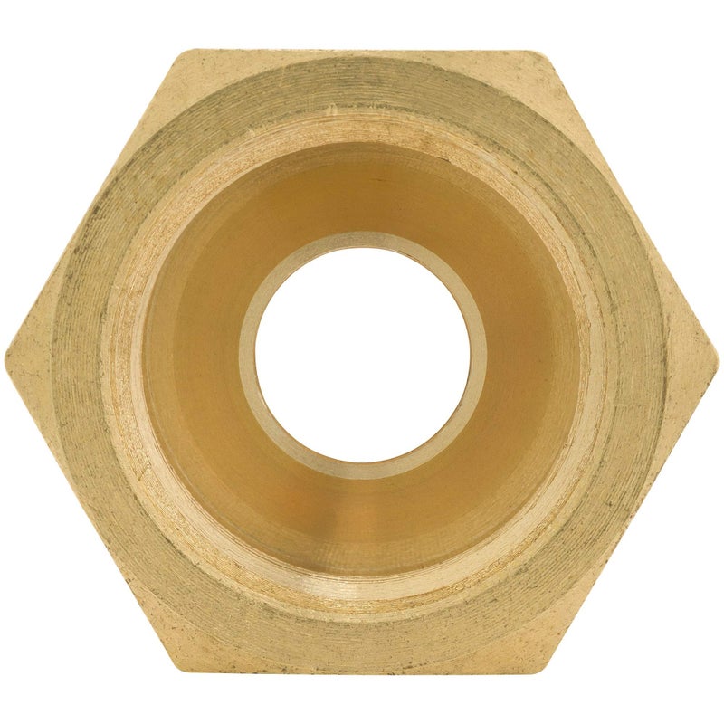 4LIFETIMELINES Brass Brake Line Union - 3/16, 3/8-24 SAE Inverted, 10 per Bag - Image 2